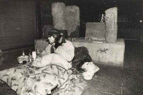 Sleeping in the cold, Csaba Peter Rakoczy, Cologne, 1991